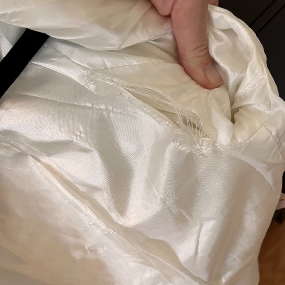 Philosophy blazer. White with gold zipper sm - Picture 3 of 7